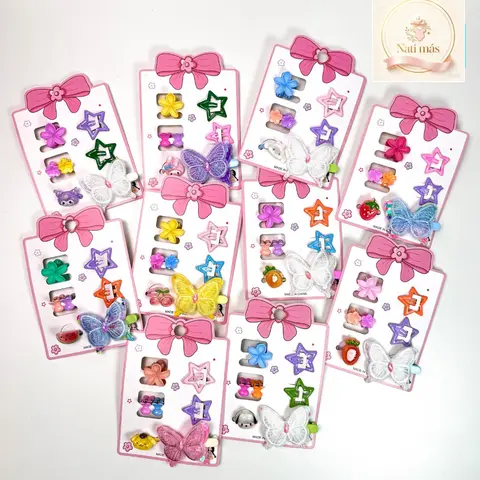 Accesorios para el cabello · Charms y colores · presentación C · S05