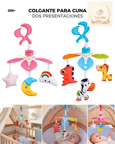 Móvil para cuna con figuras colgantes