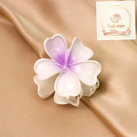 Pinza para pelo flor lila