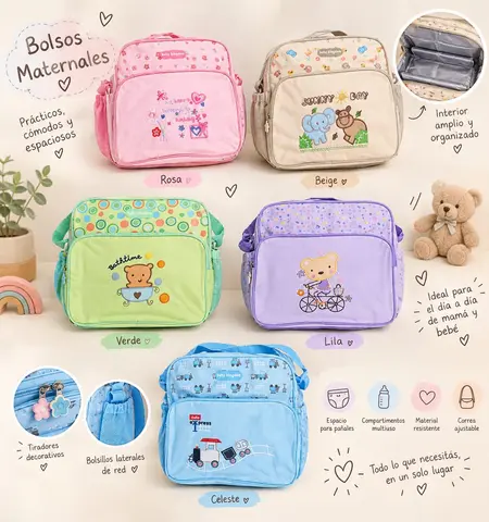 Bolso maternal estampado · modelo M01