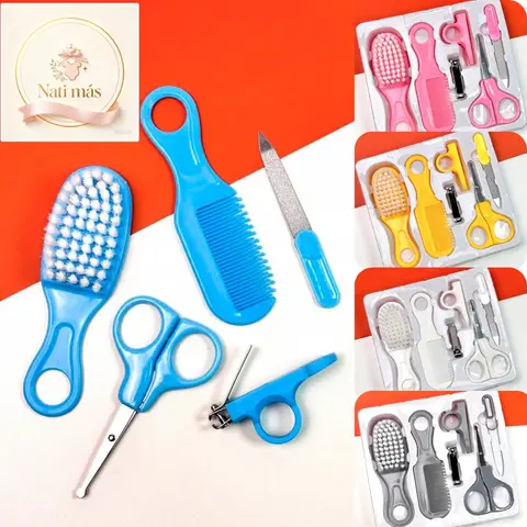 Set de peine, cepillo y tijerita para bebé