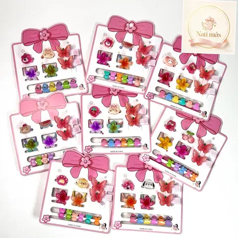 Accesorios para el cabello · Mariposas translúcidas de colores · S07