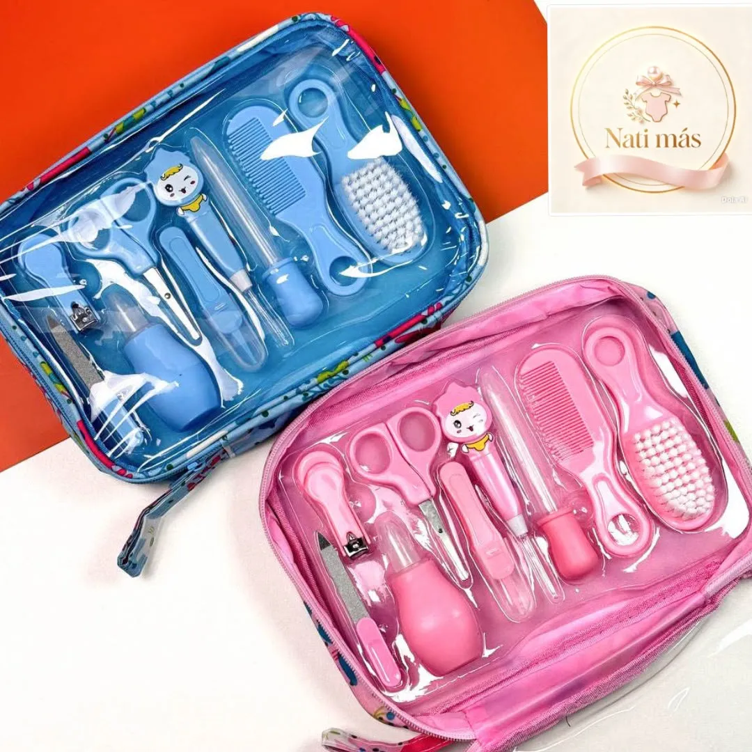 Kit de cuidado para bebé con estuche rectangular