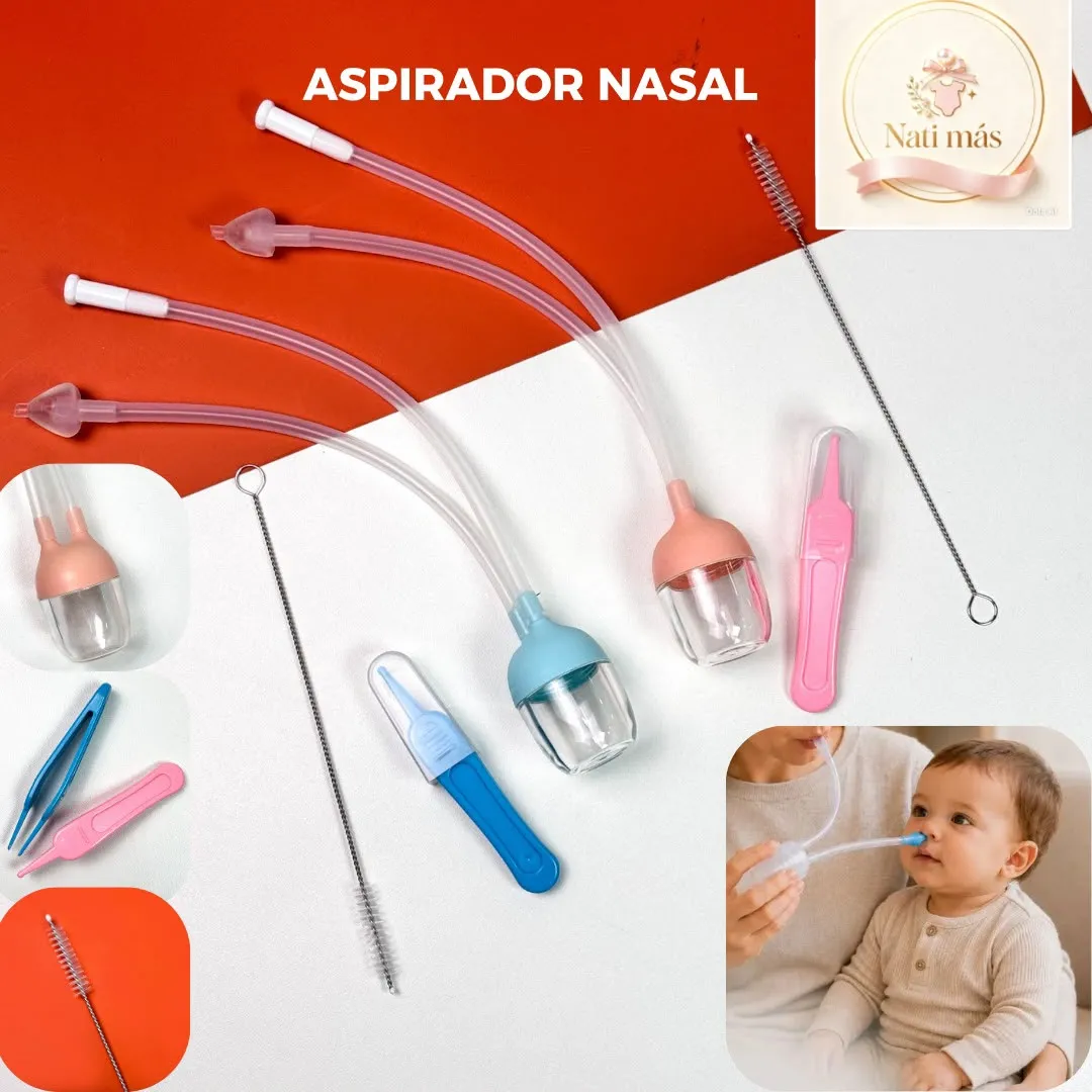 Aspirador nasal para bebé con accesorios