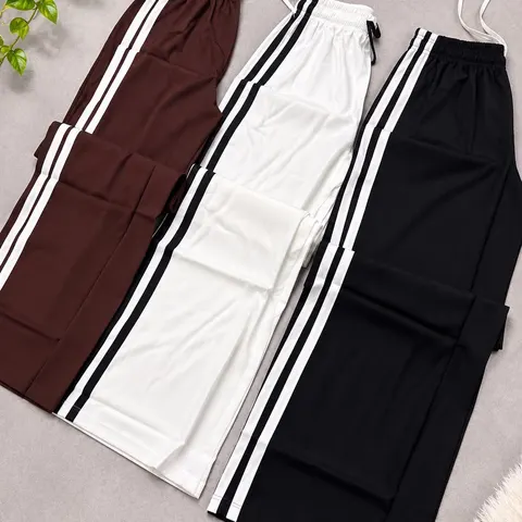 Pantalón palazzo de tela Premium