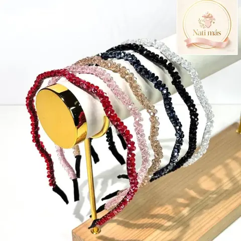 Vincha con brillo de colores · modelo V02
